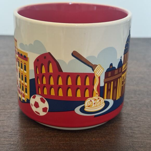 NEW 2 Starbucks Coffee Mug Roma and Italy "You Are Here" YAH Boxed 14 oz Rome - Picture 4 of 15